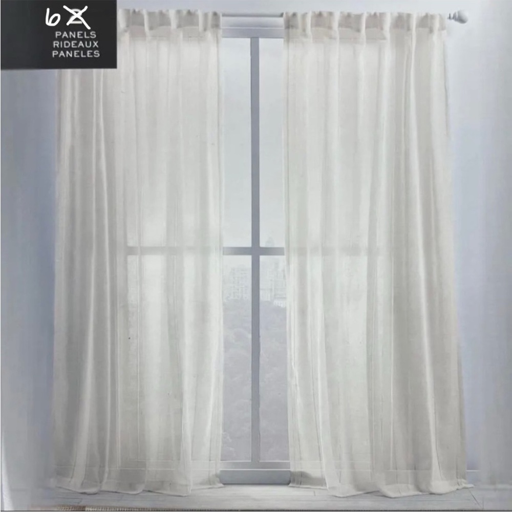 6 panels 54x84 Ralph Lauren Hamilton light filtering curtains